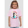 Pink - Back - Aladdin Childrens-Kids Birthday Princess Jasmine Abu T-Shirt