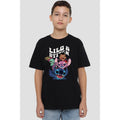 Black - Back - Lilo & Stitch Childrens-Kids Character Montage T-Shirt