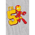 Sport Heather - Lifestyle - Iron Man Childrens-Kids Cute 5th Birthday T-Shirt