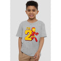 Sport Heather - Back - Iron Man Childrens-Kids Cute 2nd Birthday T-Shirt