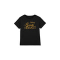 Black - Front - Beauty And The Beast Childrens-Kids Logo T-Shirt