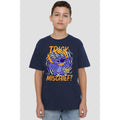 Navy - Back - Lilo & Stitch Childrens-Kids Trick Or Mischief T-Shirt