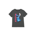 Charcoal - Front - Lilo & Stitch Childrens-Kids Covered In Kisses T-Shirt