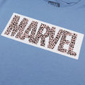 Indigo - Side - Marvel Womens-Ladies Leopard Print T-Shirt
