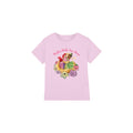 Pink - Front - Disney Princess Childrens-Kids Besties Shine Ariel Rapunzel Tiana T-Shirt