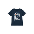 Navy - Front - Frozen Childrens-Kids Chillin Like Olaf 5th Birthday T-Shirt