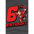 Charcoal - Lifestyle - Iron Man Childrens-Kids 6th Birthday T-Shirt