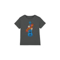 Charcoal - Front - Coco Childrens-Kids Remember Me Guitar With Skulls T-Shirt