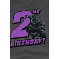 Charcoal - Lifestyle - Black Panther Childrens-Kids 2nd Birthday T-Shirt