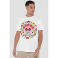 White - Back - Coco Mens Day Of The Dead Ernesto Miguel Hector Patch T-Shirt