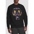 Black - Back - Coco Unisex Adult Day Of The Dead Ernesto Miguel Hector Skull Sweatshirt