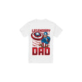 White - Front - Captain America Mens Legendary Dad America T-Shirt