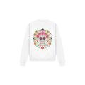 White - Front - Coco Unisex Adult Day Of The Dead Ernesto Miguel Hector Patch Sweatshirt