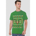 Kelly Green - Back - Iron Man Mens Christmas Sweater T-Shirt