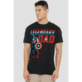 Black - Back - Captain America Mens Legendary Dad T-Shirt