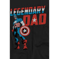 Black - Lifestyle - Captain America Mens Legendary Dad T-Shirt