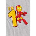 Sport Heather - Lifestyle - Iron Man Childrens-Kids Cute 1st Birthday T-Shirt