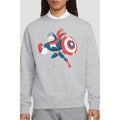 Sport Heather - Back - Captain America Unisex Adult Holiday Outfit Sweatshirt