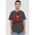 Charcoal - Back - Iron Man Childrens-Kids 11th Birthday T-Shirt