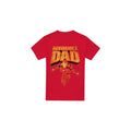 Red - Front - Iron Man Mens Invincible Dad Flying Fathers Day T-Shirt