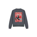 Charcoal - Front - Coco Unisex Adult Un Poco Loco Hector Poster Sweatshirt