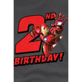 Charcoal - Lifestyle - Iron Man Childrens-Kids 2nd Birthday T-Shirt