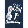 Navy - Lifestyle - Frozen Childrens-Kids Chillin Like Olaf 1st Birthday T-Shirt