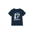 Navy - Front - Frozen Childrens-Kids Chillin Like Olaf 1st Birthday T-Shirt