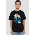 Black - Back - Ahsoka Childrens-Kids Stance T-Shirt