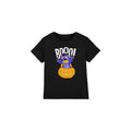 Black - Front - Lilo & Stitch Childrens-Kids Laughing Pumpkin T-Shirt