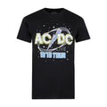 Black - Front - AC-DC Mens Live Cotton T-Shirt