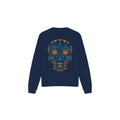 Navy - Front - Coco Unisex Adult Day Of The Dead Miguel Dante Colourful Skull Sweatshirt