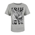 Sports Grey - Front - Beauty And The Beast Womens-Ladies True Love T-Shirt