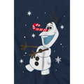 Navy - Lifestyle - Frozen Childrens-Kids Olaf Candy Cane T-Shirt