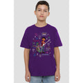 Purple - Back - Coco Childrens-Kids Miguel Dante Movie Quotes And Colourful Doodles T-Shirt