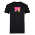 Black - Front - MTV Mens Logo T-Shirt