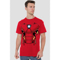 Red - Back - Iron Man Mens Costume T-Shirt