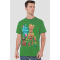 Kelly Green - Back - Guardians Of The Galaxy Mens In Full Bloom T-Shirt