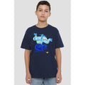 Navy - Back - Aladdin Childrens-Kids Official Wish Granter Genie T-Shirt