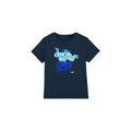 Navy - Front - Aladdin Childrens-Kids Official Wish Granter Genie T-Shirt