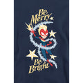 Navy - Lifestyle - Captain Marvel Unisex Adult Be Merry Be Bright Sweatshirt