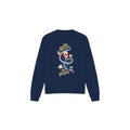 Navy - Front - Captain Marvel Unisex Adult Be Merry Be Bright Sweatshirt