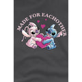 Charcoal - Lifestyle - Lilo & Stitch Childrens-Kids Made For Each Other T-Shirt