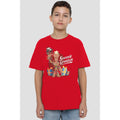 Red - Back - Guardians Of The Galaxy Childrens-Kids Seasons Grootings T-Shirt