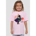 Pink - Back - Frozen Childrens-Kids My True North Anna Kristoff Valentine`s Day T-Shirt