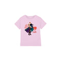 Pink - Front - Frozen Childrens-Kids My True North Anna Kristoff Valentine`s Day T-Shirt