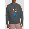 Charcoal - Back - Coco Unisex Adult Remember Me Guitar With Skulls Sweatshirt