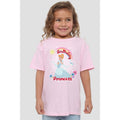 Pink - Back - Cinderella Childrens-Kids Birthday Princess T-Shirt