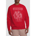 Red - Back - Iron Man Unisex Adult Invincible Dad Fathers Day Sweatshirt