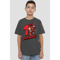 Charcoal - Back - Iron Man Childrens-Kids 1st Birthday T-Shirt